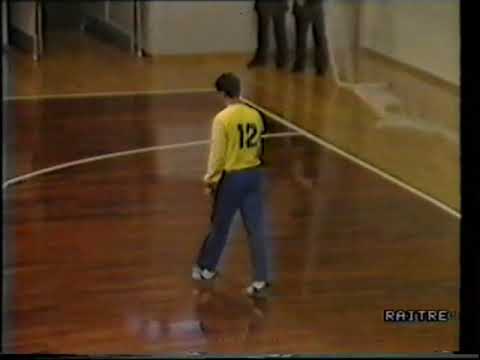 Campionato serie A 1988-89: Fondi - Met-Eur Teramo 17-17. Servizio Rai