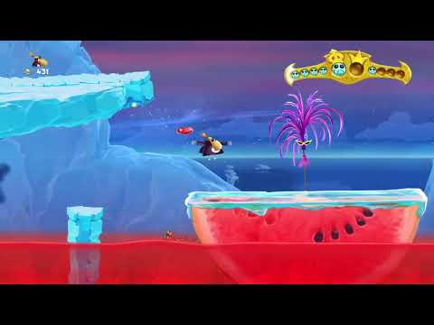 Rayman Legends (PS4) Replay (HD) Part 60: Fickle Fruit (Gourmand Land) Back to Origins