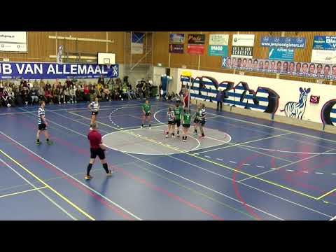 Korfbal League Samenvatting, speelronde 14: Blauw-Wit (A) - Groen-Geel
