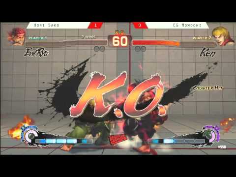 SS6 USF4 Top8 EG Momochi vs Hori Sako