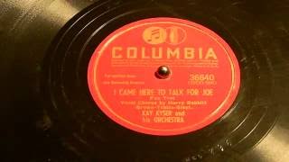 I Came Here To Talk For Joe