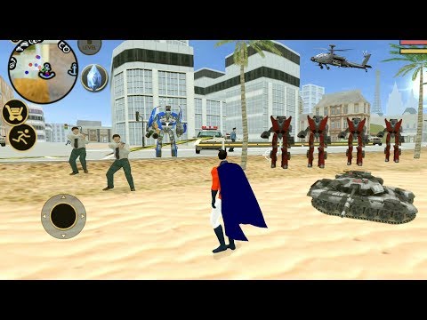 Vegas Crime Simulator(SuperHero Fight Mafia👮‍♂️Policeman)🦸‍♂️Superhero Destroy Tanks - Gameplay HD