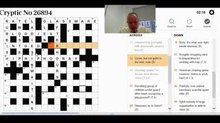 Solving the Times Crossword on 28th November