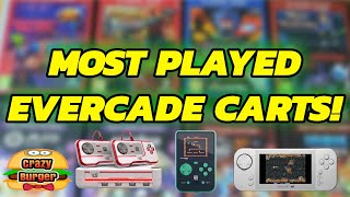 Most Played Carts On Evercade - 8 Carts That I've Played Most!