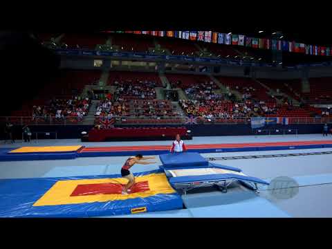 ZALOMIN Mikhail (RUS) - 2017 Trampoline Worlds, Sofia (BUL) - Qualification Double Mini Routine 1