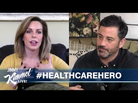 ジミー・キンメルはICUの看護師に敬意を表しています (Jimmy Kimmel Pays Tribute to ICU Nurse)