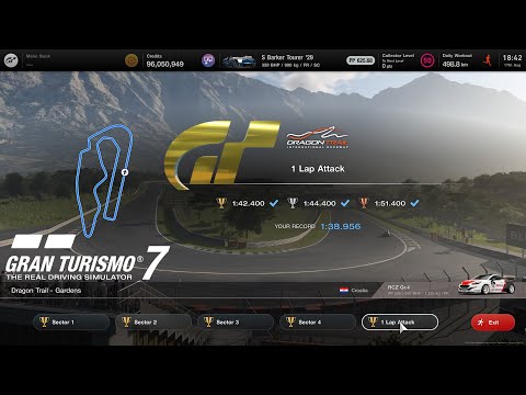 Gran Turismo 7 ★ Dragon Trail - Gardens (1:38.956) [1 Lap Attack]