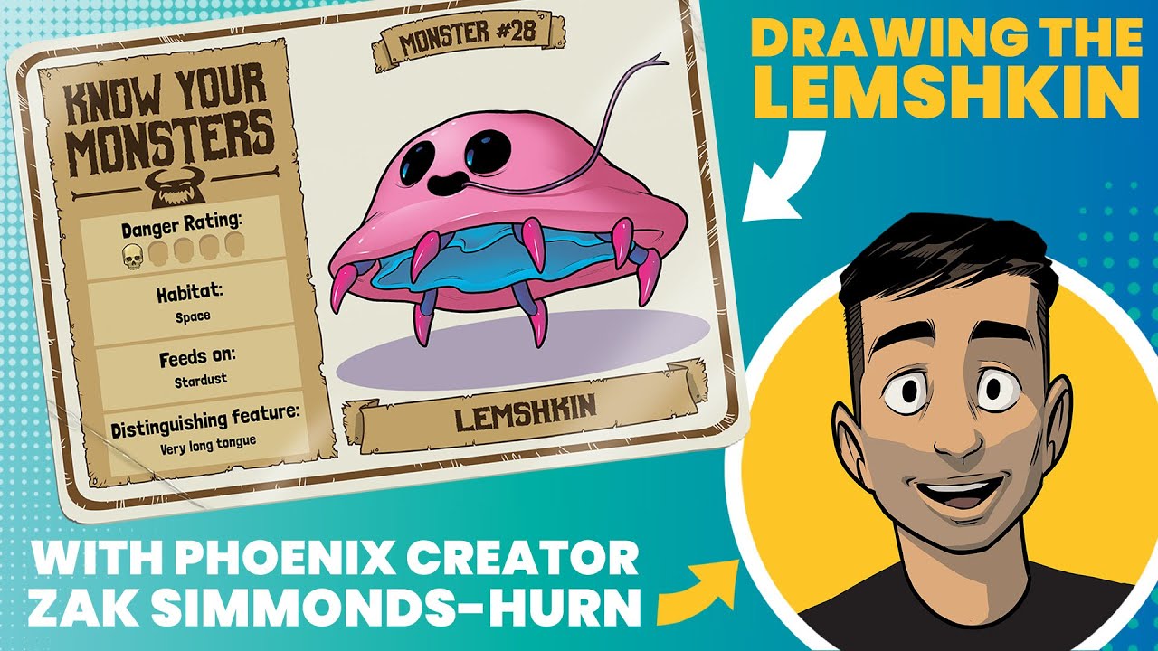 How To Draw A Cute Jellyfish Monster – The Lemshkin