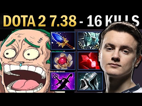 Pudge Gameplay Miracle with 16 Kills and Gleipnir - Dota 2 7.38