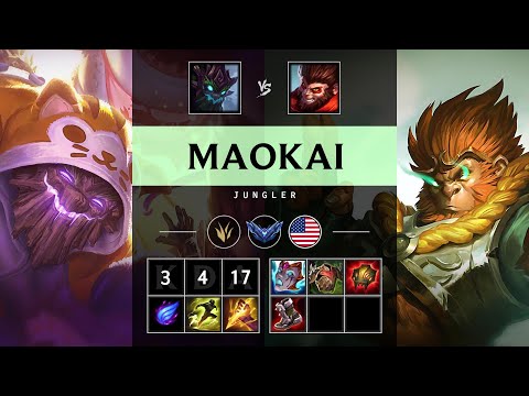Maokai Jungle vs Wukong - NA Diamond Patch 25.17