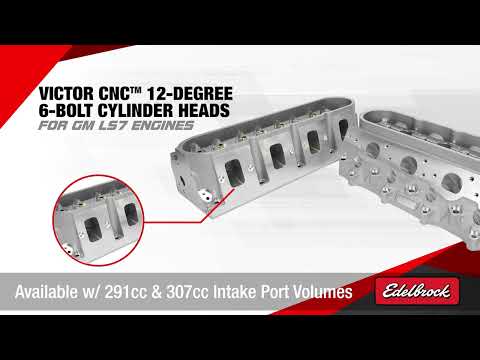 Edelbrock Victor CNC 12-Degree 6-Bolt Cylinder Heads for GM LS7 Engines