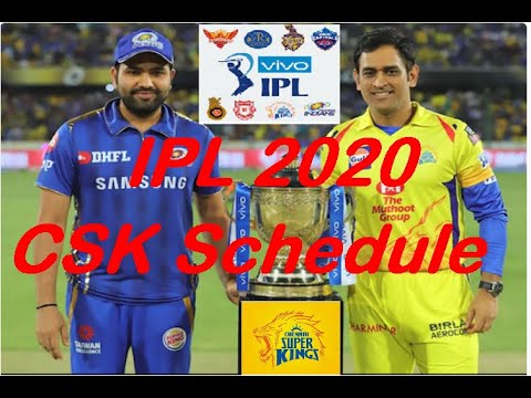 #IPL 2020 schedule csk matches | Chennai Super Kings All Match Schedule | CSK Full Schedule 2020