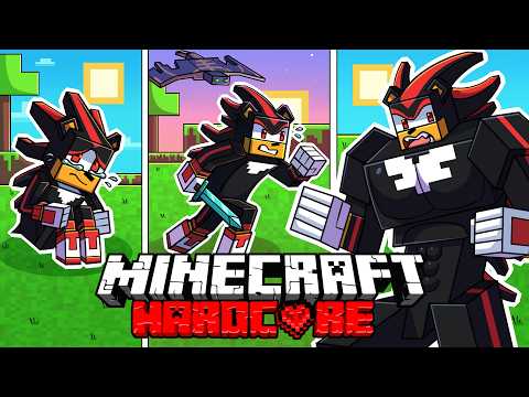 HARDCORE Minecraft'ta SONIC'ten GÖLGE olarak 100 GÜN Hayatta Kaldım!