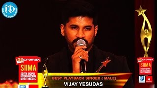 Vijay Yesudas Best Playback Singer Male@SIIMA 2014, Malayalam