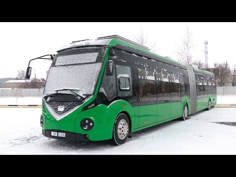 Прошли тест-драйв. Электробусы готовы выйти на самый продолжительный в Гомеле маршрут видео