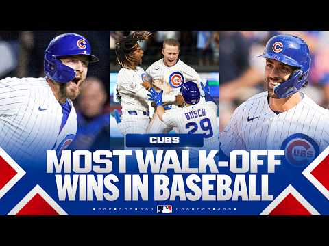 가자 컵스! 시카고 컵스가 이번 시즌 MLB에서 가장 많은 끝내기 승리를 기록하고 있습니다! | MLB 하이라이트