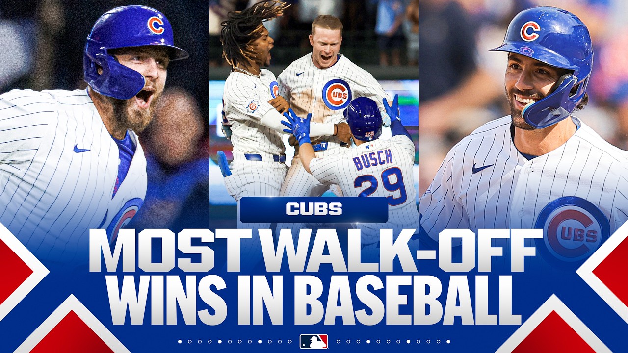 GO CUBS GO! 🐻 Cubs have the most walk-off wins in MLB this season! | MLB Highlights