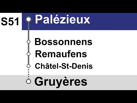 annonces TPF » S51 Palézieux — Gruyères | RER Fribourg/Freiburg | SLBahnen