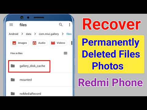 How to Recover Permanently Deleted Files Photos Videos From File Manager in Redmi Phone
