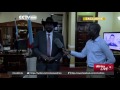 President Salva Kiir Shows Scarred Presidential Compound