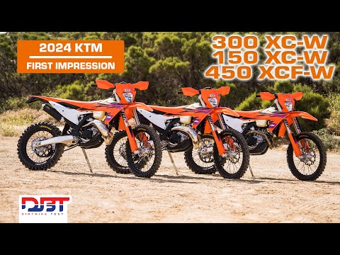 Quick 2024 KTM Off-Road Bikes Riding Impressions | 300 XC-W, 150 XC-W, 450 XCF-W Dirt Bike Test
