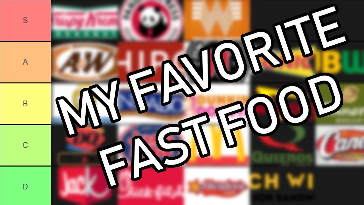 my favorite fast food!! - TIERMAKER