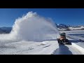 Holder C992 Tractor with Pronovost P860 throwing snow like a Boss