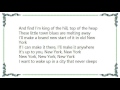 Eric Reed - Theme from New York New York Lyrics