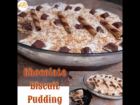 Chocolate Biscuit Pudding | Creamy Chocolate Biscuit Pudding recipe | Haleema Baloch