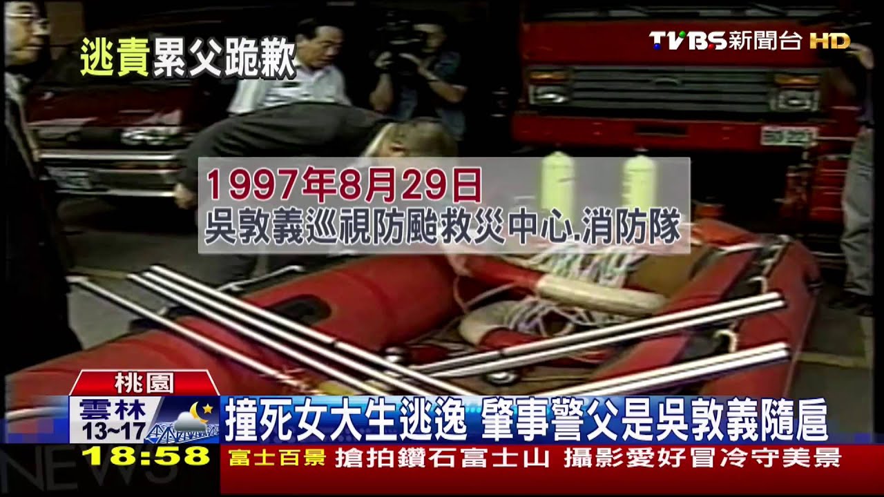 撞死女大生逃逸　肇事警父是吳敦義隨扈