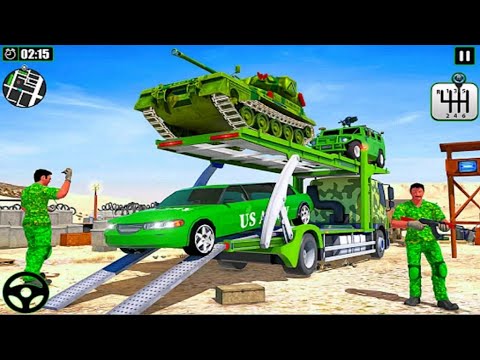 Army Vehicles Transporter Truck Plane and Ship Simulator 2021: Army Car Transport - Android Gameplay