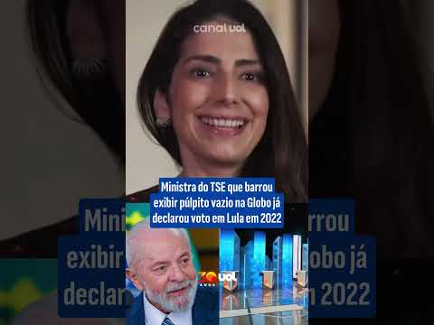 Ministra do TSE que barrou exibir púlpito vazio na Globo já declarou voto em Lula em 2022; vídeo