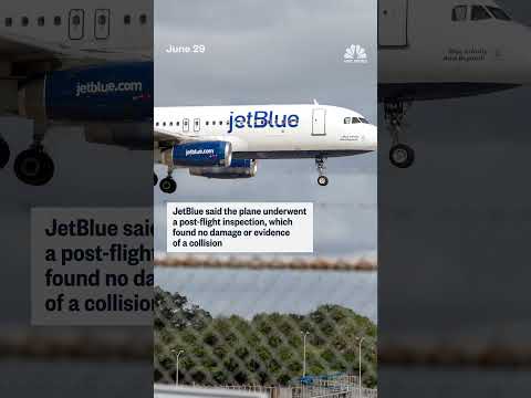 JetBlue pilot reports plane struck a drone while trying to land in New York