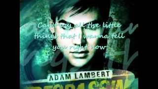 Broken English - Adam Lambert (Lyrics on Screen)