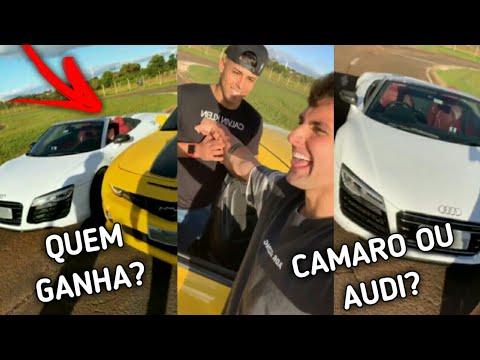 RENATO GARCIA APOSTOU RACHA CONTRA O REZENDE! *Camaro VS Audi R8*