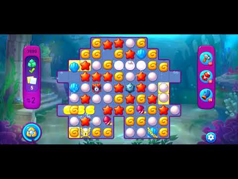 Fishdom Super Hard level 7690 no boosters フィッシュダム