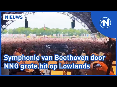 Publiek op Lowlands gaat los op op de Negende Symphonie van Beethoven gespeeld door het NNO