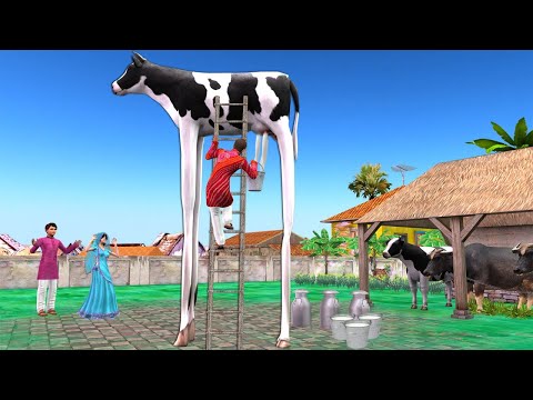 जादुई लंबे पैर गाय Magical Long Legs Cow Funny Hindi Comedy Video