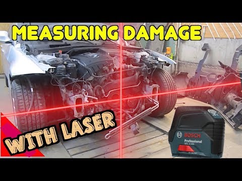 ✅ How To Use a Laser to Measure Auto Body Car Frame Damage Collision Repair Equipment Universal DIY