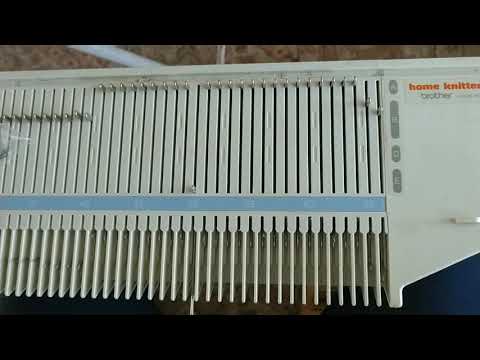 Changing needles on a kx350 Knitting Machine