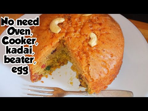 Christmas and New year special simple cake🎂/No need oven,kadai,egg,cooker,beater/In Tamil/ Nasifa