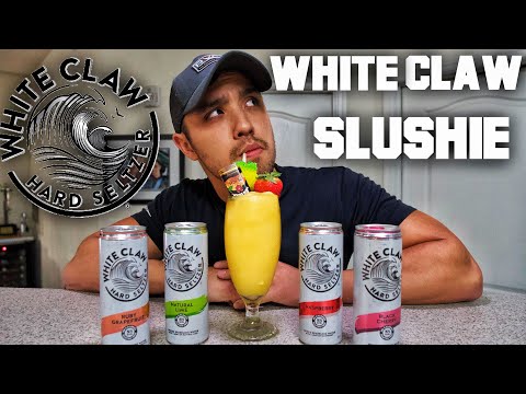 Raspberry peach WHITE CLAW SLUSHIES! —how to--