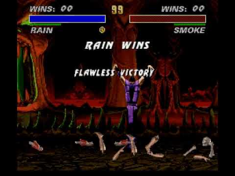 Ultimate Mortal Kombat 3 Deluxe (SNES HACK) Rain Lightning Fatality