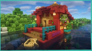 How to build a Houseboat -  Minecraft Build Tutorial