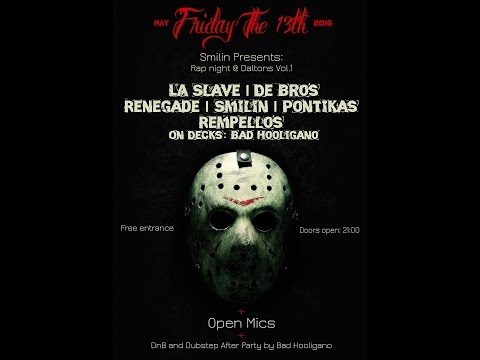 SMILIN - ΣΤΟ ΧΩΡΚΟ ΤΟΥ SLENDER (Rap Night at Daltons Vol1 13-5-2016)