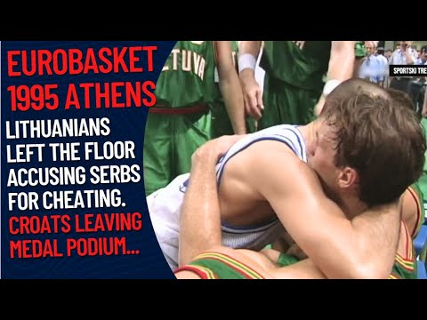 EuroBasket 1995 | When Lithuania Almost left the Final game, accusing Yugoslavia of CHEATING...