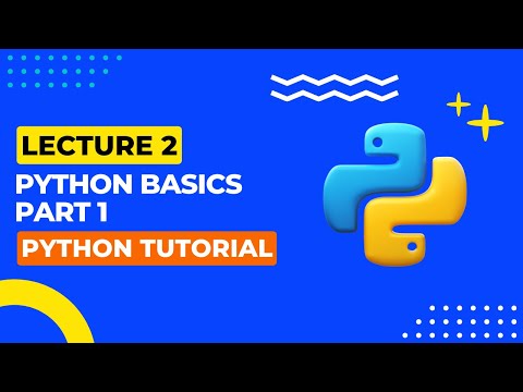 L2 Python Basics Part 1 Python Tutorial Python For Data Science