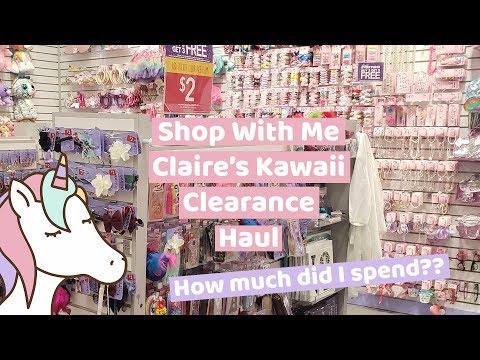 Claire's Shop With Me | Kawaii Clearance Shopping Haul