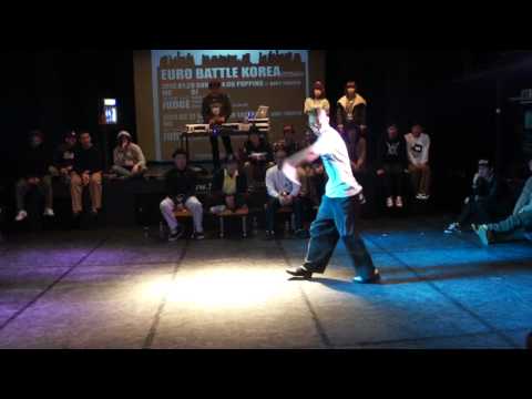 Euro battle Korea Popping 2012 BEST 8. FIRE BAC vs POPPIN J