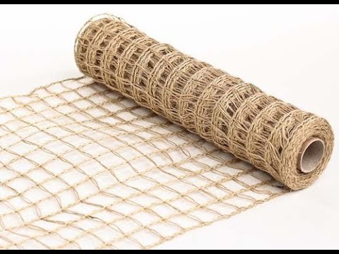 Brown net mesh jute fabric for bags, for reinforcement and d...